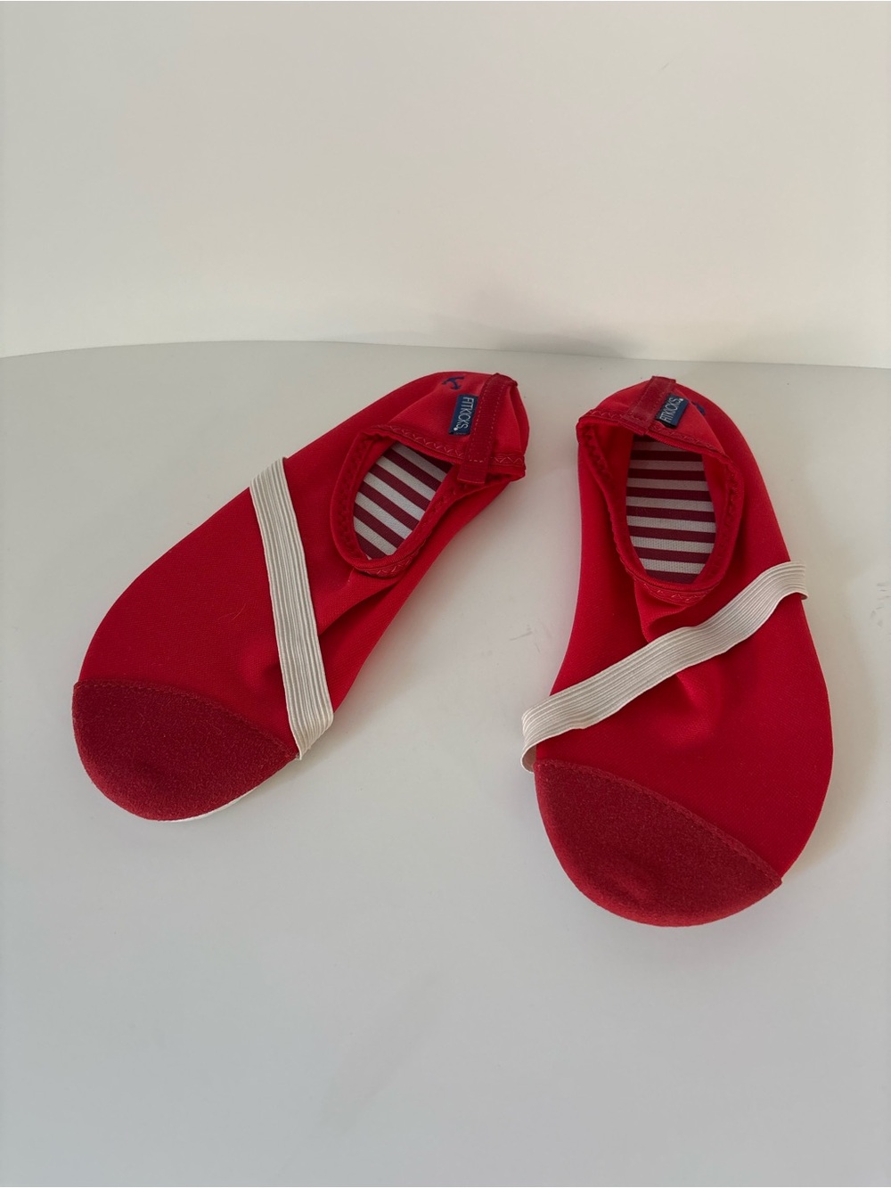 Fitkicks Women’s Red Slip-On Basically Barefoot Shoes with Elastic Strap - Picture 5 of 7